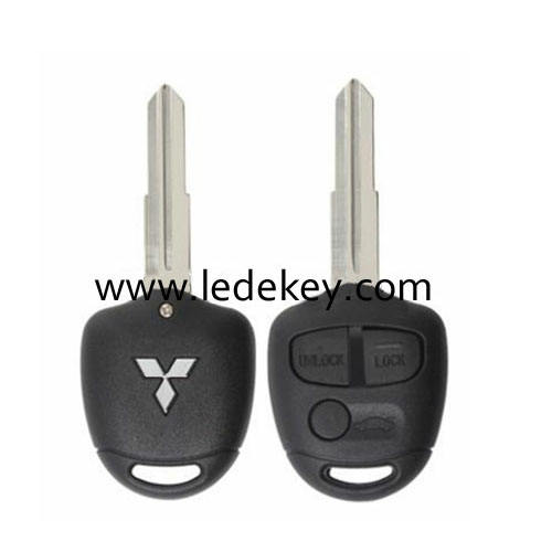 Mitsubishi 3 button remote key shell with Left blade