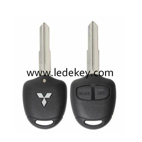 Mitsubishi Outlander 2 button blank remote key shell (Left blade)