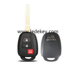Toyota 2+1 button key shell no logo