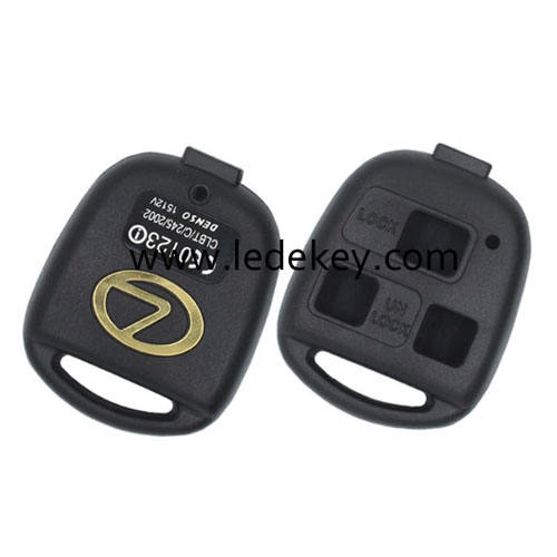 Lexus 3 button remote key shell without blade