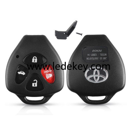 Toyota 4 button remote key head( NO blade)