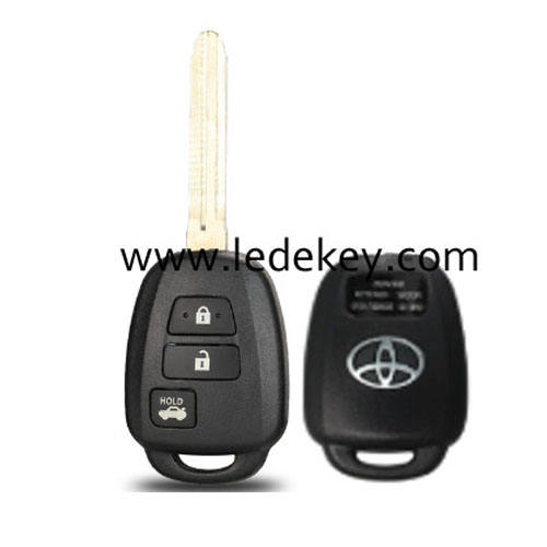 Toyota 3 button key shell with logo