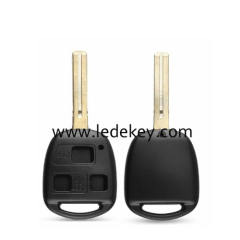 Lexus 3 button blank remote key shell without logo(TOY48) Short Blade