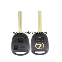 Lexus 2 button blank remote key shell Toy40 blade (Long Blade(TOY40))