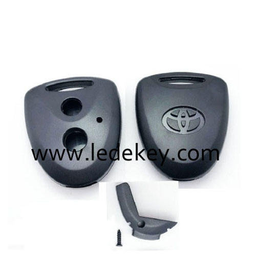 Toyota Daihatsu 2 button key shell with Toyota logo