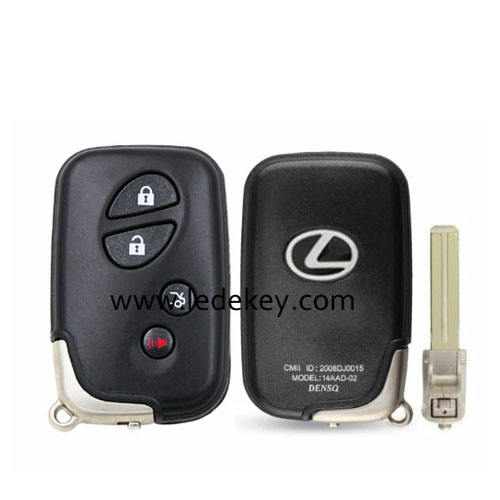 Lexus 4 button smart key shell with blade