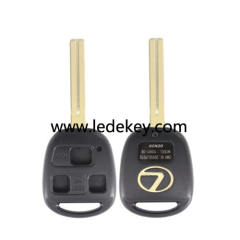 Lexus 3 button blank remote key shell Toy40 blade (Long Blade(TOY40))