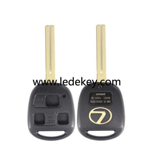 Lexus 3 button blank remote key shell Toy40 blade (Long Blade(TOY40))