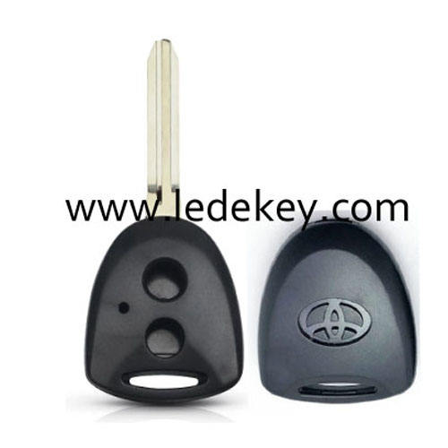 Toyota 2 button key shell with TOY43 blade