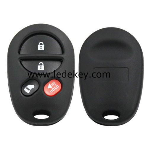Toyota 3+1 button remote key shell