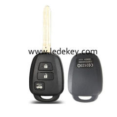 Toyota 3 button key shell no logo
