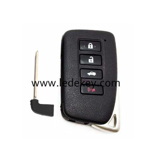 Lexus 4 button smart key shell with logo