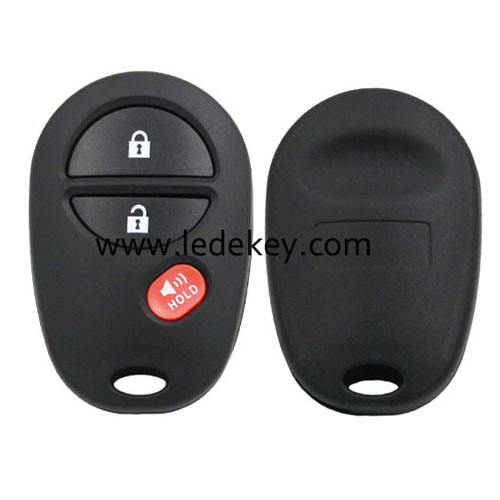 Toyota 2+1 button remote key shell