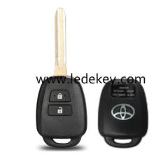 Toyota 2 button key shell with logo