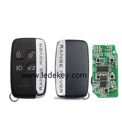 For Landrover Evoque Discovery4 Sport Range Rover 5 Button Smart Key Keyless Go with 315Mhz ID49 chip FCCID：KOBJTF10A