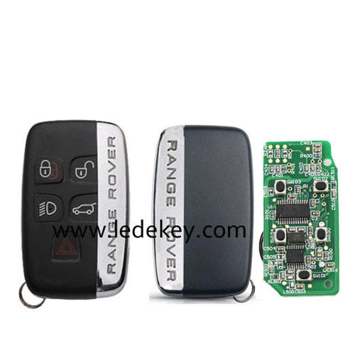 For Landrover Evoque Discovery4 Sport Range Rover 5 Button Smart Key Keyless Go with 433Mhz ID49 chip FCCID：KOBJTF10A