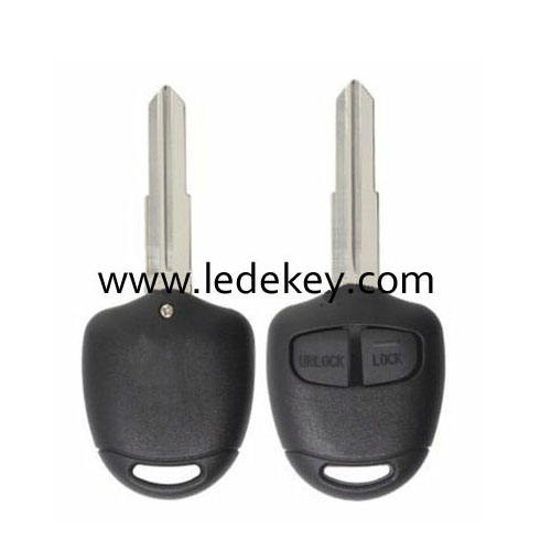 Mitsubishi Outlander 2 button blank remote key shell (Left blade) NO Logo