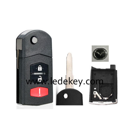 Mazda M3,M6 modified folding flip remote key shell