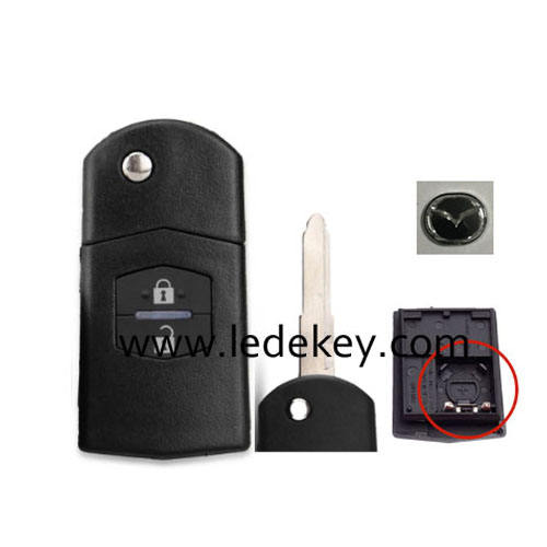 Mazda M3,M6 modified folding flip remote key shell