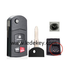 Mazda 3+1 button key shell