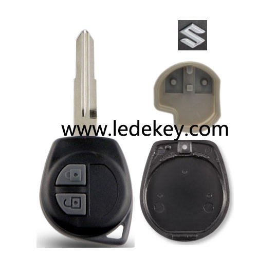 Suzuki 2 button remote key shell with SZ11R blade with Logo with key pad