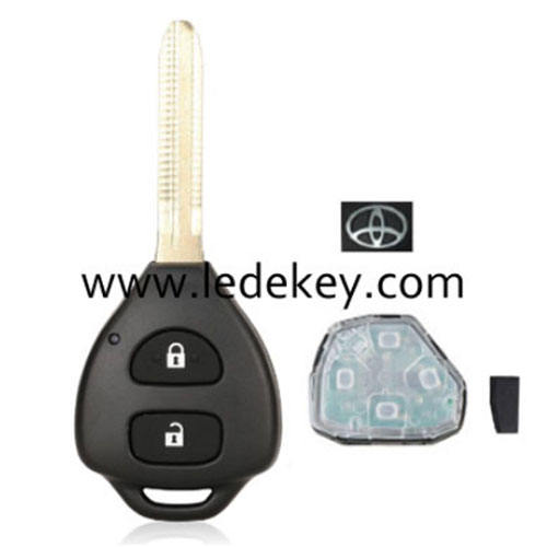 Toyota corolla 2 button remote key with 433mhz 4D67 Chip FCC:B41TA/B42TA