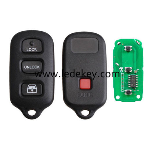 Toyota 3+1 remote key 314Mhz(HYQ12BAN, HYQ12BBX, HYQ1512Y)