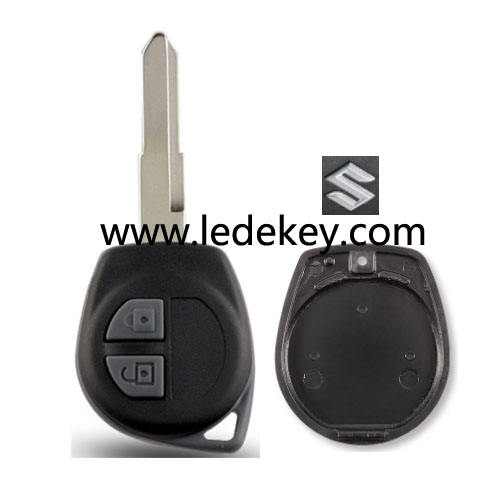 Suzuki 2 button remote  key shell HU133R blade with logo
