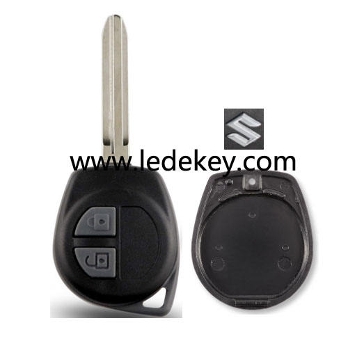 Suzuki 2 button remote key shell with TOY43 blade with Logo