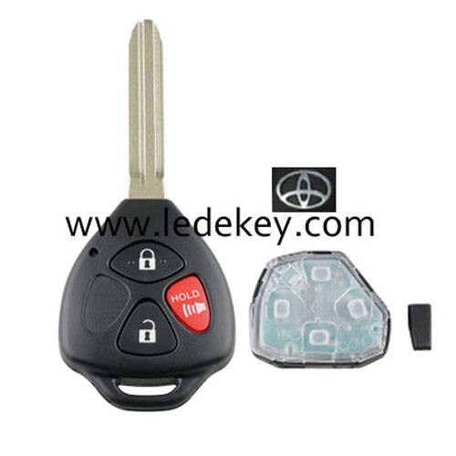 Toyota 2+1 button remote key with 4D67 315mhz(FCC:Gq4-29t)  for Toyota Corolla Matrix