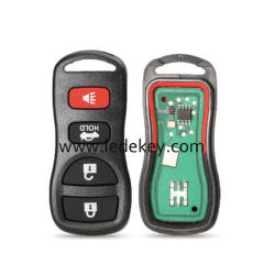 Nissan 4 buuton remote key with 315Mhz / 433Mhz KBRASTU15