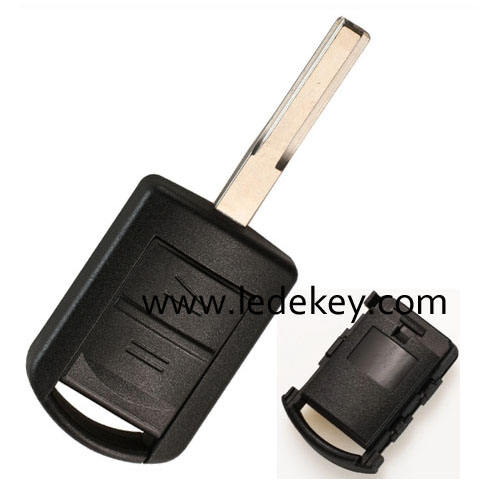 Opel 2 button remote key shell with Hu43 blade