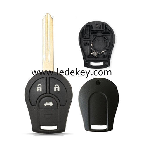 Nissan 3 button key shell without logo