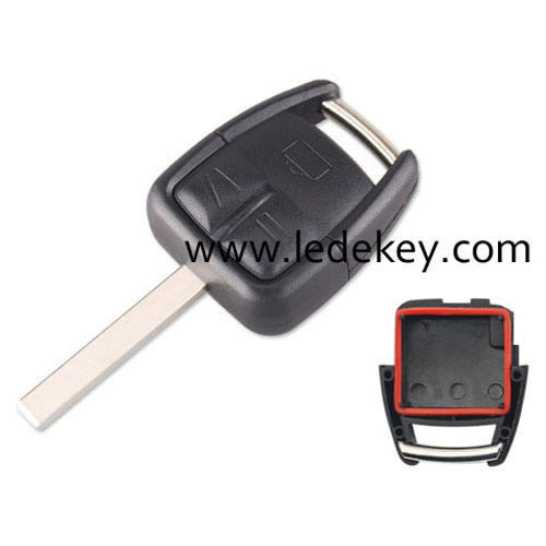 Opel 3 button blank remote key shell Hu100 blade without battery clamp