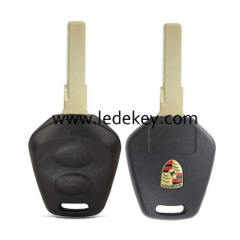 2 button Porsche key shell
