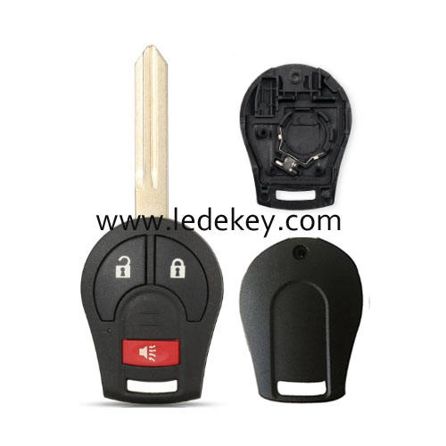 Nissan 2+1 button key shell without logo