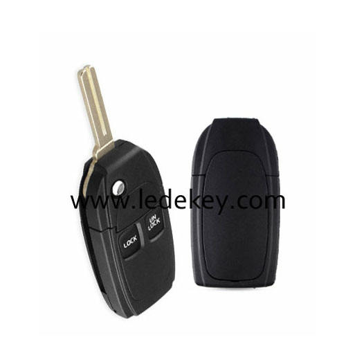 Volvo 2 button flip remote key shell