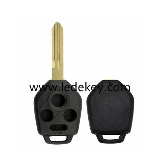 Subaru 3+1 button key shell with left blade