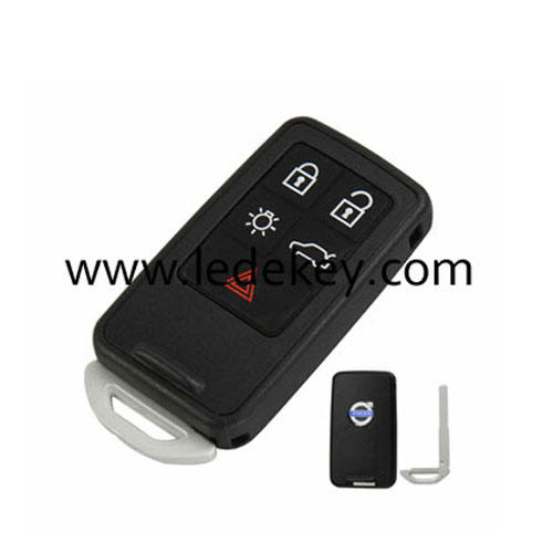 Volvo 5 button smart key card shell With logo