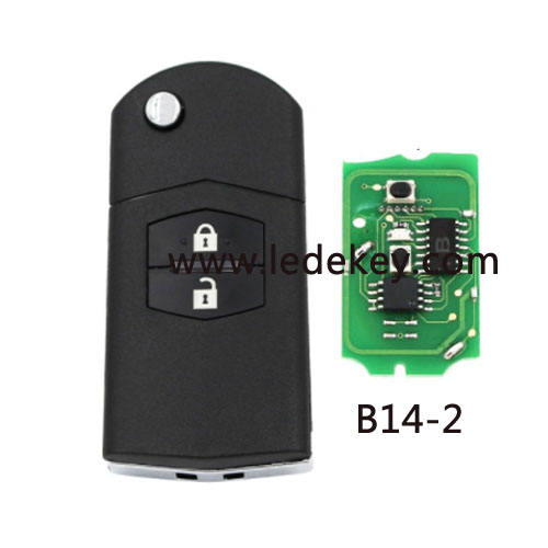 Mazda style B14 2 button remote key for KEYDIY KD900 and KDX2