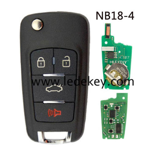 KD remote key Chevrloet  style NB18 4 button