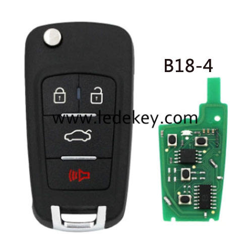 KD remote key Chevrloet  style B18 4 button remote key