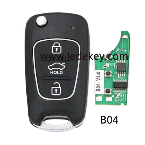 B04 Hyundai style 3 button remote control car key for KEYDIY KD900 and KDX2