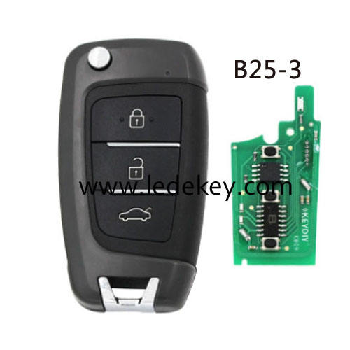 KD remote key B25 3 button remote key