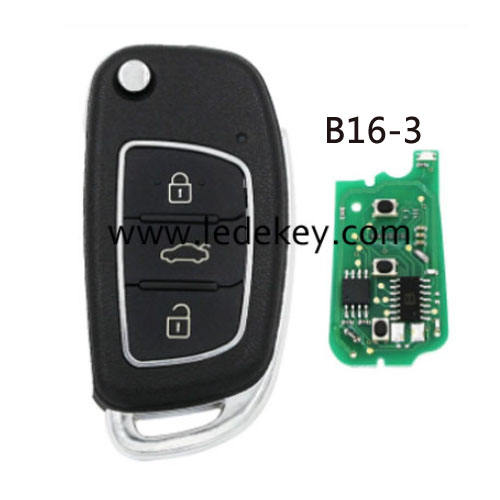 KD remote key Hyundai style B16 3 button remote key