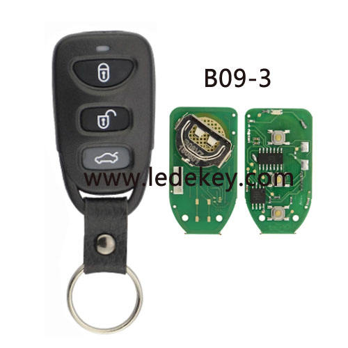 KD B09 3 button remote key