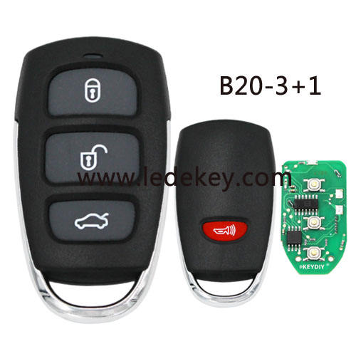 KD remote key B20 4 button remote key