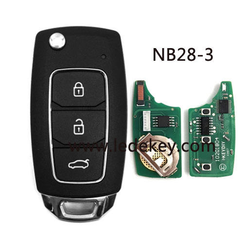 KD remote key NB28 3 button remote key