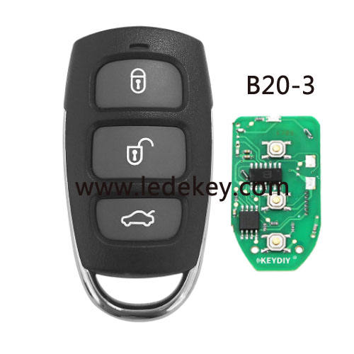 KD remote key B20 3 button remote key