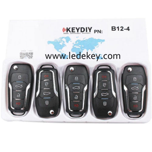 KD remote key B12 3+1 button master remote for KEYDIY KD900 and KDX2